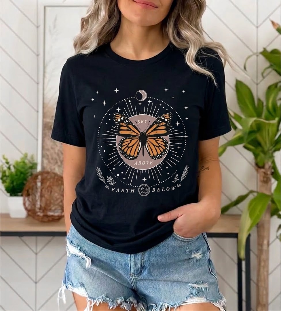 Camiseta mariposa