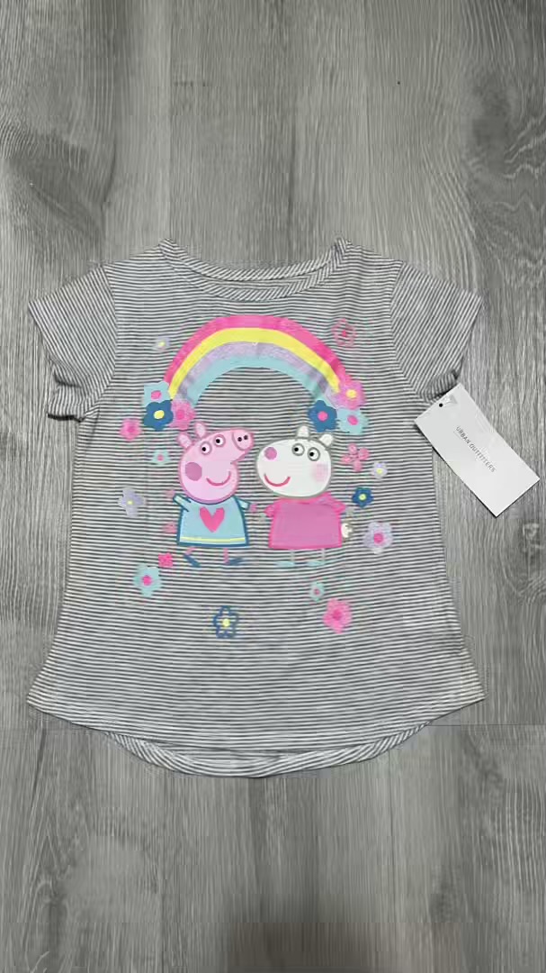 Camiseta Peppa pig con rayas