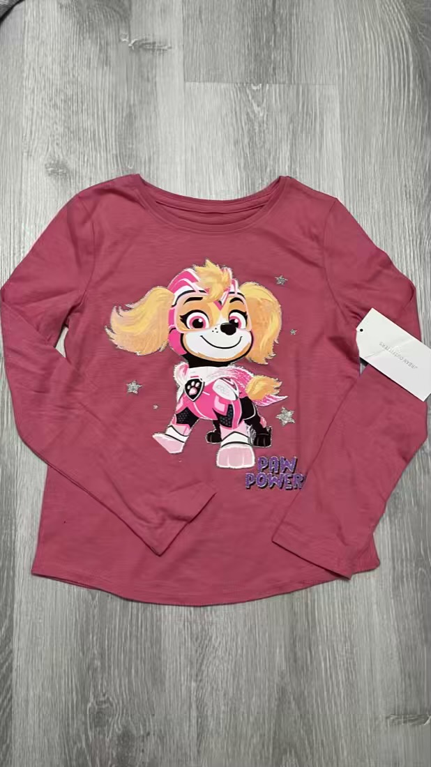 Camiseta mangas largas Paw patrol con brillo