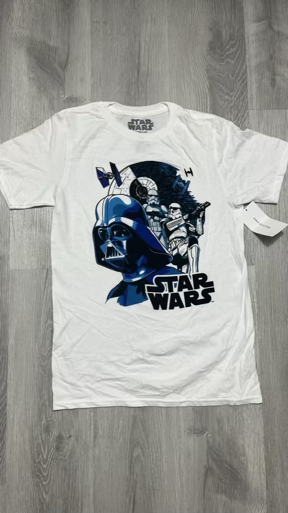 Camiseta Star Wars mandalorian blanco