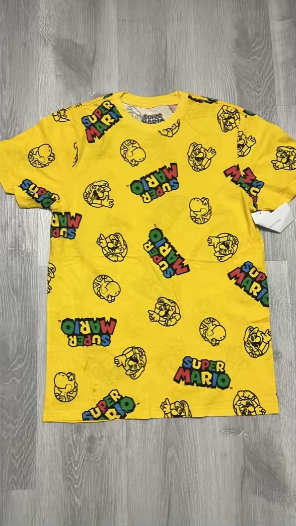 Camiseta súper Mario amarilla