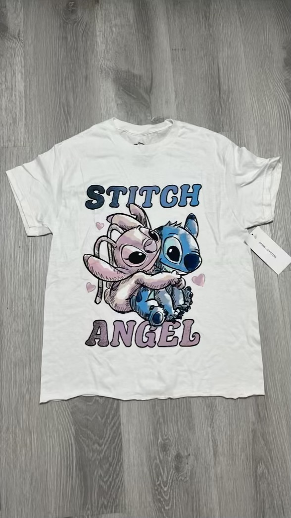 Camiseta Stitch y Ángel