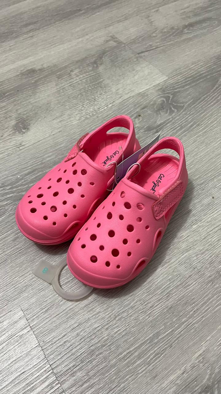 Sandalias tipo Croc's rosada