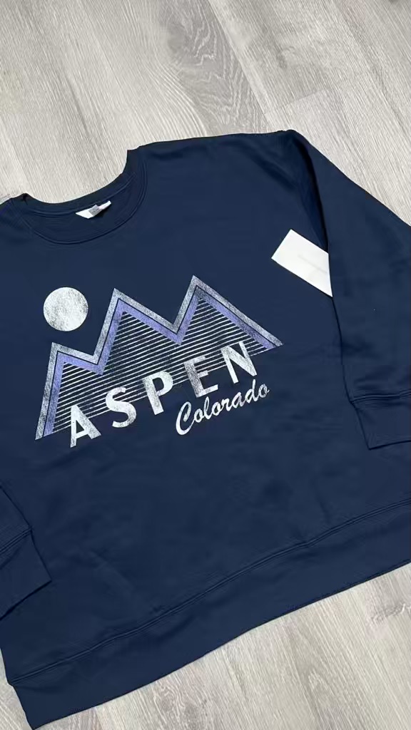 Abrigo azul marino Aspen Colorado