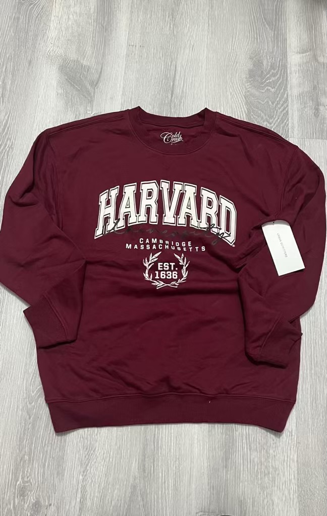 Abrigo Harvard rojo